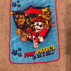 Paw Patrol Blue and Red Kids Blanket